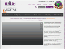 Tablet Screenshot of jensenreporting.com